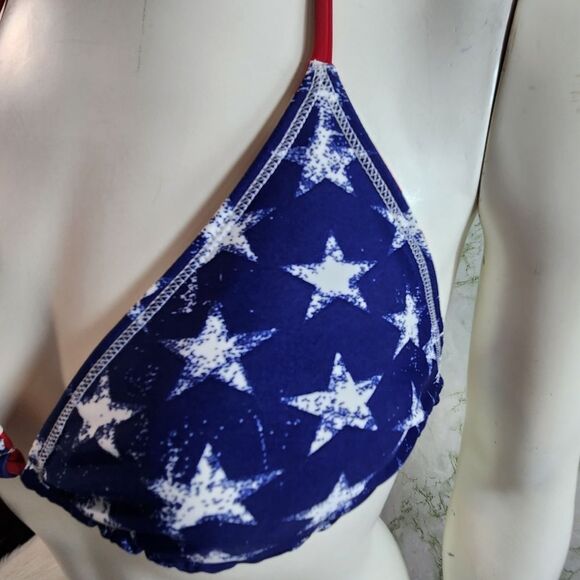 Stars n Stripes String Bikini Top - Picture 4 of 8